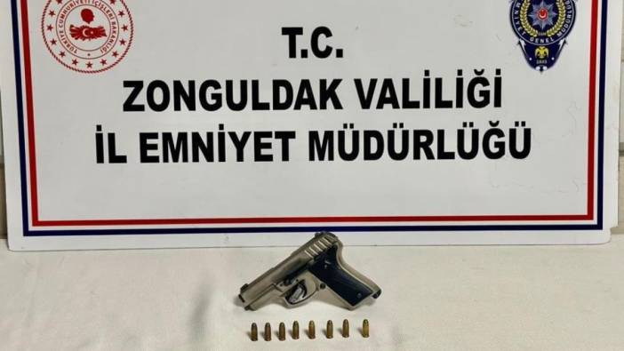 Zonguldak'ta firari şahıs, iki kişiyi yaralayarak ruhsatsız tabancayla yakalandı
