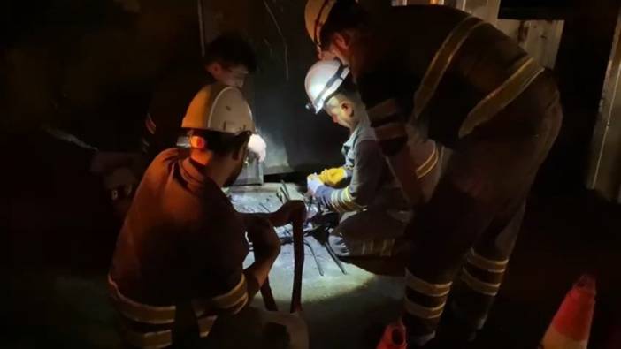 Maltepe'de yanan elektrik kabloları etrafa korku saçtı