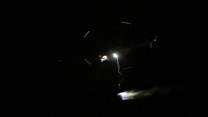 Kemer’de alevler tekrar yükseldi, gece görüşlü helikopterler devrede