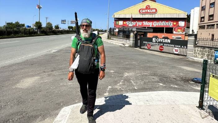 Yürümenin Felsefesi kitabından etkilenen adam, Türkiye’yi yürüyerek geziyor