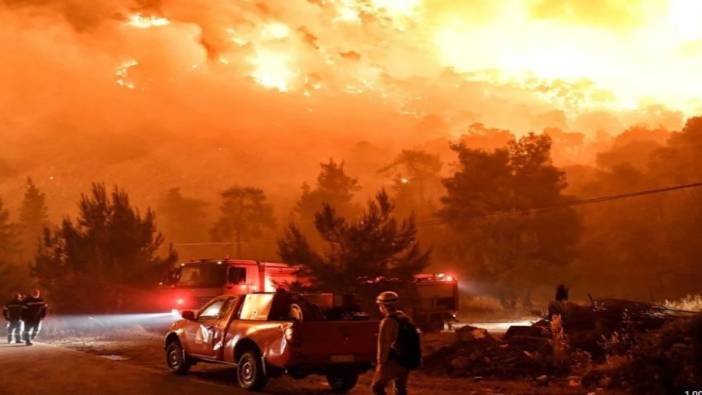 Atina'da orman yangınlarına yetersiz müdahale eylemi