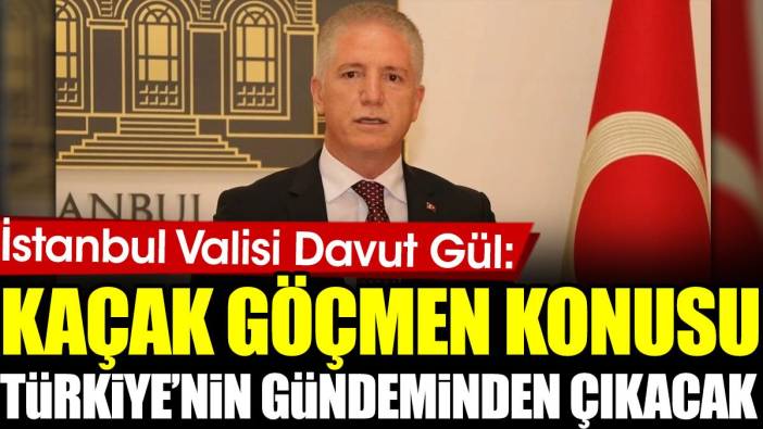 İstanbul Valisi Davut Gül: Kaçak göçmen konusu Türkiye’nin gündeminden çıkacak