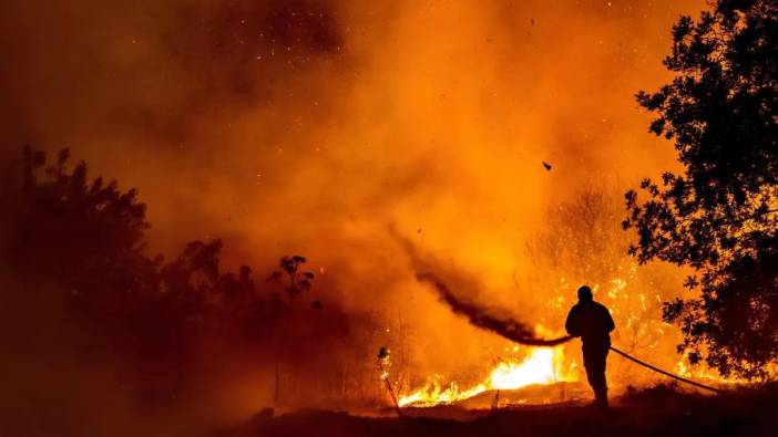 GKRY'de çıkan orman yangını büyüyor 2 itfaiyeci yaralandı