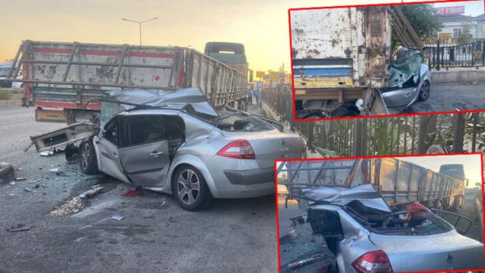 Bursa’da katilam gibi kaza. Otomobil park halindeki TIR'ın altına girdi: 4 ölü
