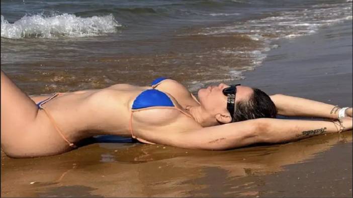 Wanda Nara İstanbul'da halk plajında denize girdi