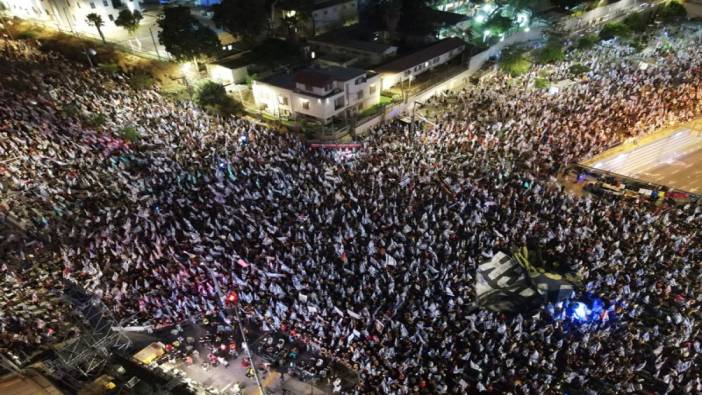 İsrail'de binlerce kişi 32. haftada yine sokakta