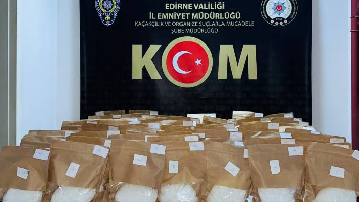 Edirne'de 72 kilogram uyuşturucu madde ele geçirildi