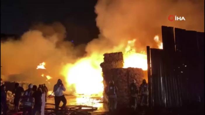 Sarıyer Maslak’ta dönüşüm tesisinde yangın: Ekipler seferber oldu