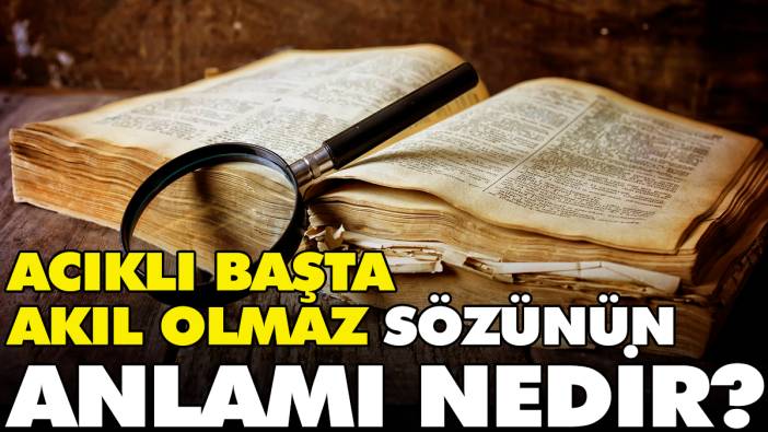 Acıklı başta akıl olmaz sözünün anlamı nedir?