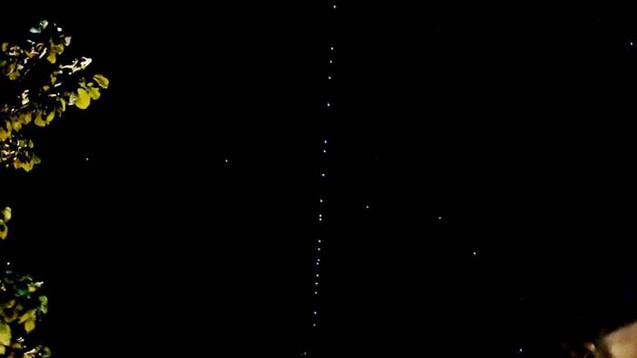Starlink uyduları Bitlis semalarında