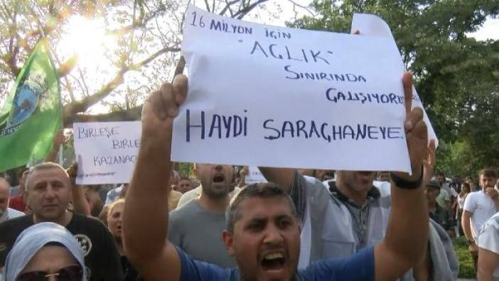 İBB Ağaç A.Ş. çalışanları Saraçhane'de eyleme devam ediyor