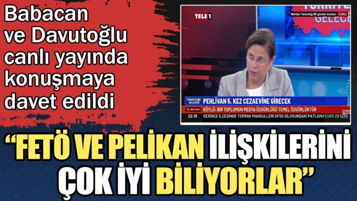 Babacan ve Davutoğlu canlı yayında konuşmaya davet edildi: FETÖ ve Pelikan ilişkilerini çok iyi biliyorlar