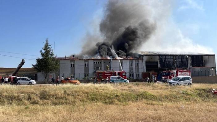 Kırıkkale'de fabrikada yangını