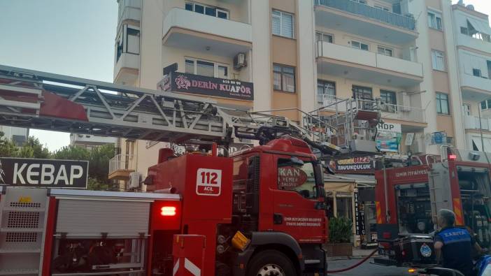 İzmir’de apartman dairesinde yangın