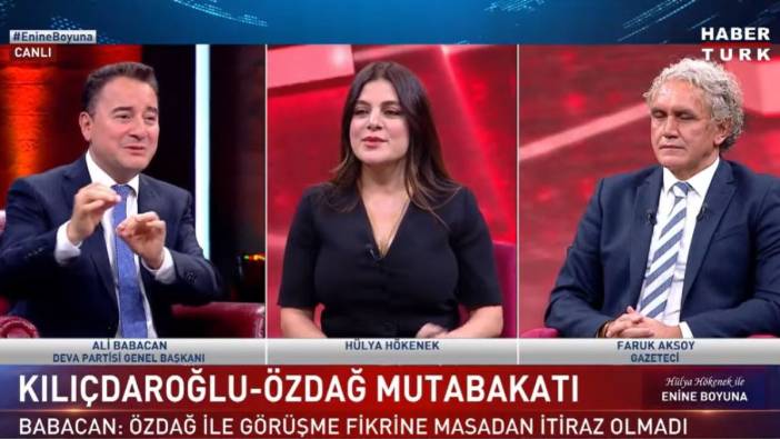 Ali Babacan’dan Habertürk'te çarpıcı açıklamalar ‘6 Partinin ülkeyi ortak yönetebileceği güvenini veremedik’