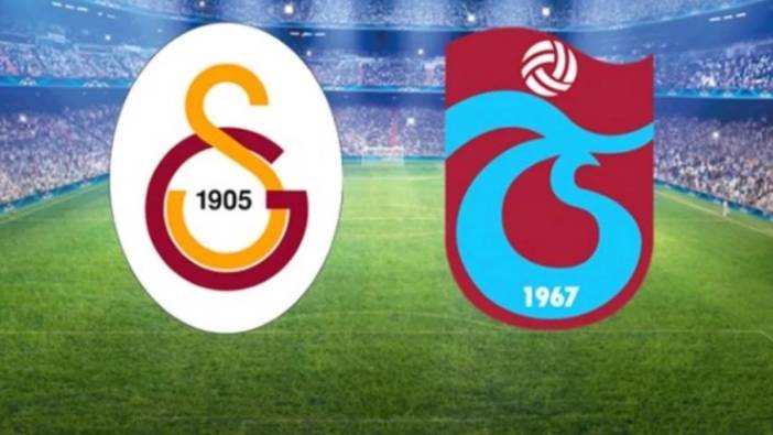 Galatasaray Trabzonspor 136. kez karşı karşıya. İlk 11'ler belli oldu