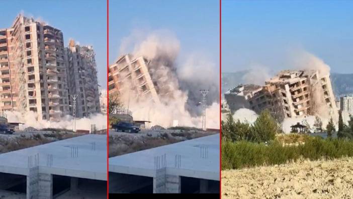 Patlayıcılar 16 katlı binayı saniyeler içinde yerle bir etti