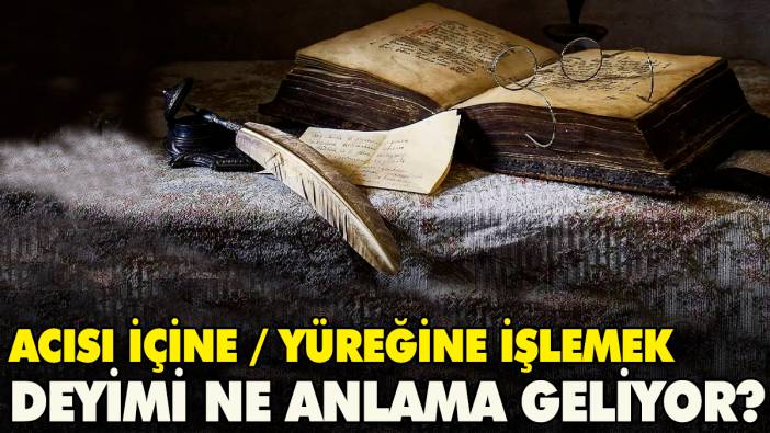 Acısı içine / yüreğine işlemek deyimi ne anlama geliyor?