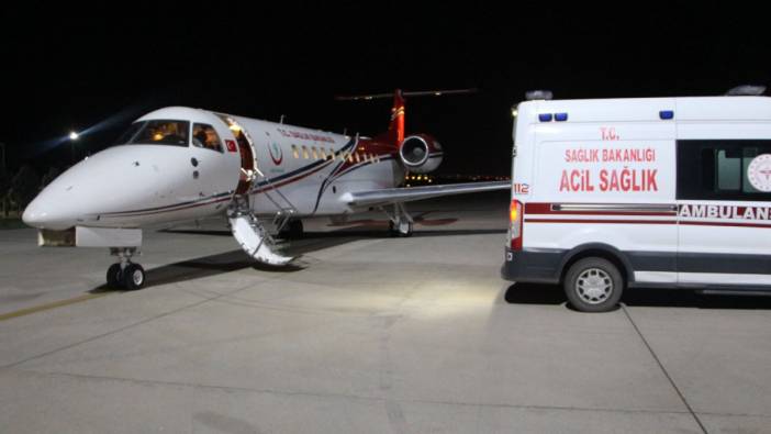 Ambulans uçaklar havalandı. Kalbinde tümör bulunan 12 yaşındaki çocuk İstanbul'a getirildi