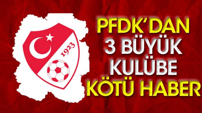 Dursun Özbek, Ahmet Nur Çebi ve Ertuğrul Doğan, PFDK'ya sevk edildi