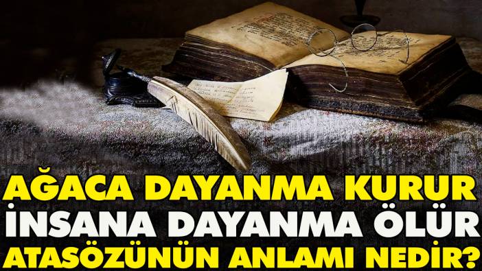 Ağaca dayanma kurur insana dayanma ölür atasözünün anlamı nedir?