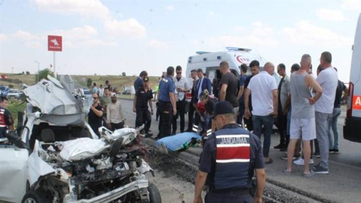 Edirne'de trafik kazası: 1 polis memuru hayatını kaybetti