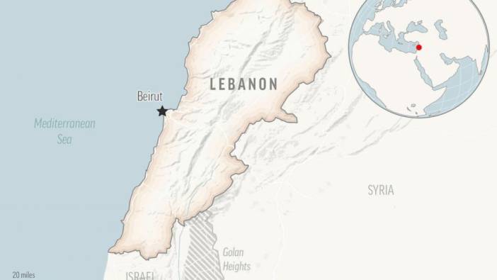 Lübnan'da askeri helikopter düştü: 2 ölü 1 yaralı