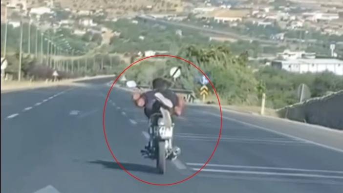 Motosikleti yüzüstü uzanarak kullanan 15 yaşındaki sürücüye ceza