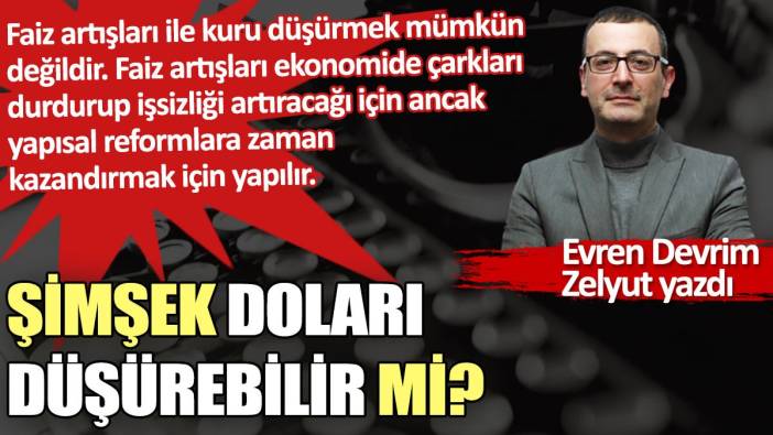 Şimşek doları düşürebilir mi?