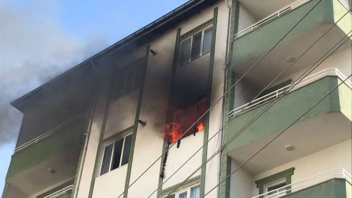 5 katlı apartmanda yangın