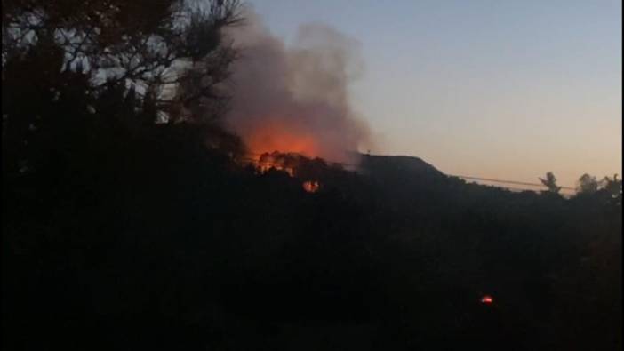 Maltepe'de orman yangını! Bölgeden ilk görüntüler geldi