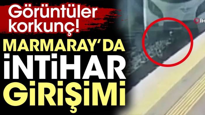 Marmaray'da intihar girişimi. Görüntüler korkunç
