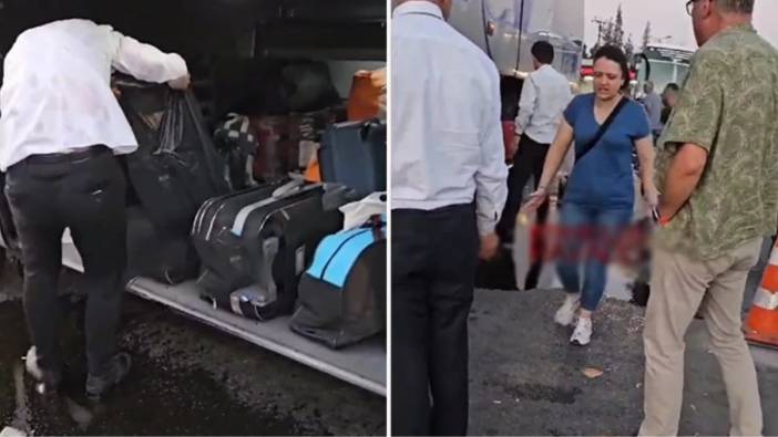 Otobüste yolculara sinir krizi geçirten olay: Tüm valizler mahvoldu