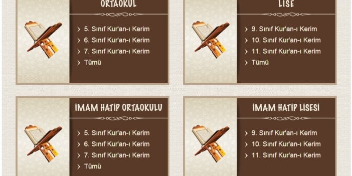 Kur’an-ı Kerim derslerine interaktif öğretim materyali