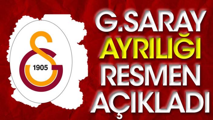 Galatasaray ayrılığı açıkladı (31 Ağustos 2023)