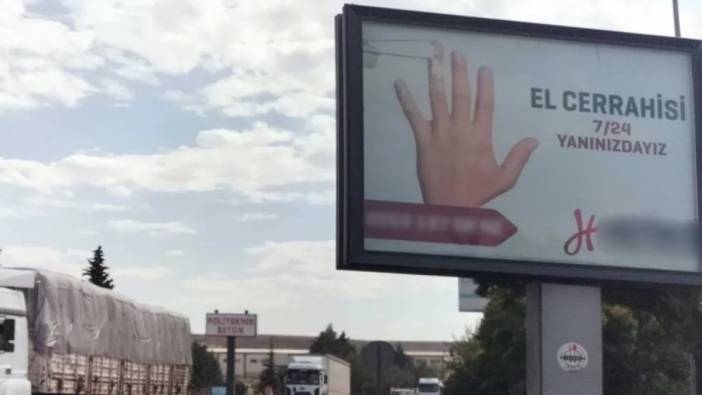 Fabrikanın girişine konulan reklam panosu 'pes' dedirtti. Son 8 yılda 9 işçi ellerini kaybetmişti