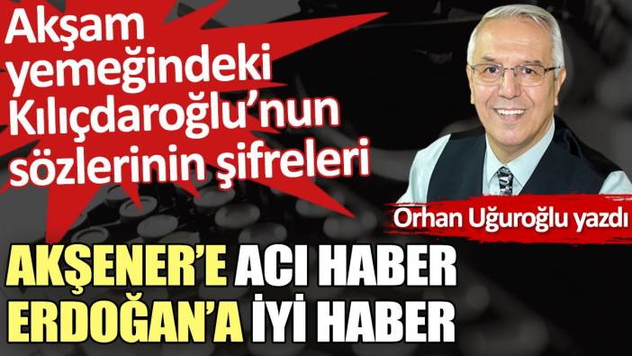 Akşener’e acı haber Erdoğan’a iyi haber
