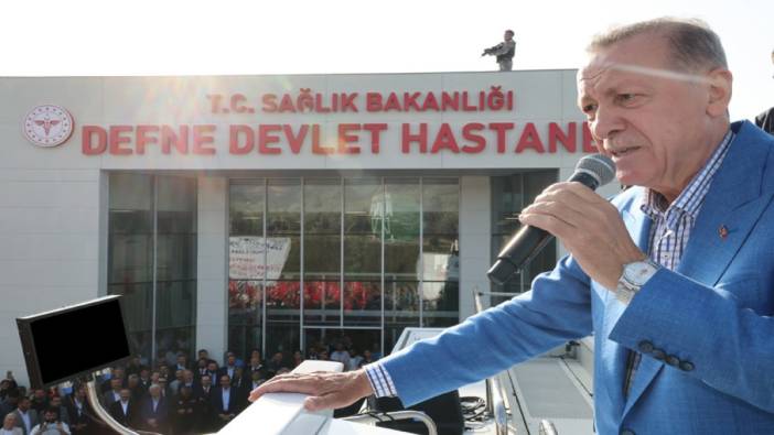 Erdoğan defalarca su basan Defne Hastanesi’ni ‘linç kampanyasına’ maruz bırakıldığını söyledi