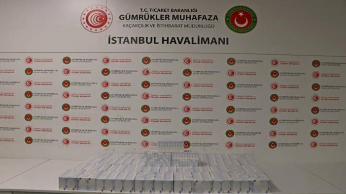 İstanbul Havalimanı'nda ilaç kaçakçılarına darbe