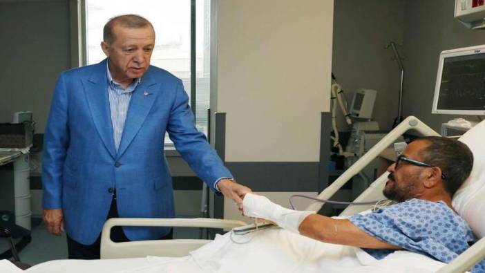 Erdoğan Ali ve Vuslat Sabancı çiftini hastanede ziyaret etti