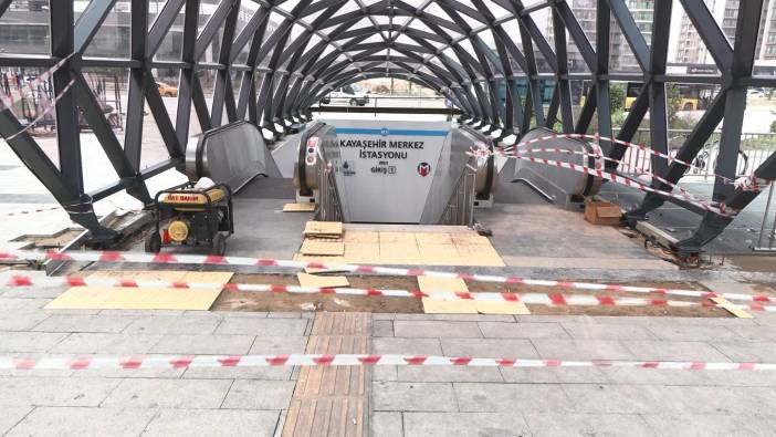 Kayaşehir Metro istasyonunda temizlik çalışmaları başladı