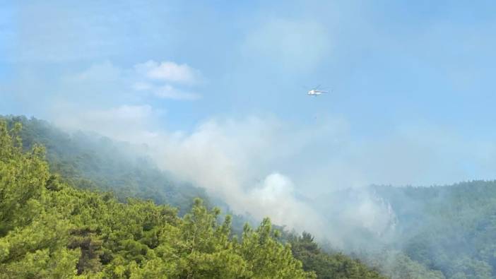 Kazdağları'nda orman yangını. 4 uçakla alevlere müdahale ediliyor