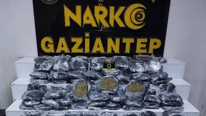 Gaziantep'te kilolarca uyuşturucu yakalandı