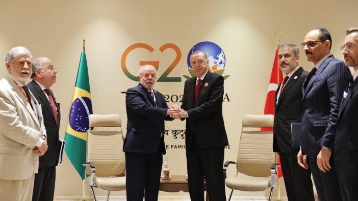 Erdoğan, Brezilya Devlet Başkanı Lula da Silva ile görüştü