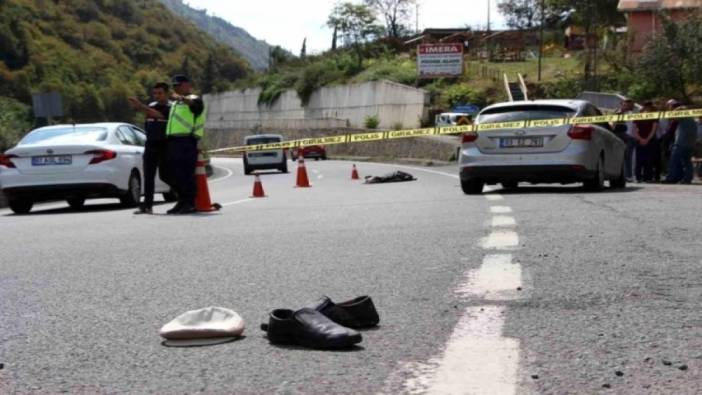 Trabzon'da otomobilin çarptığı yaya öldü