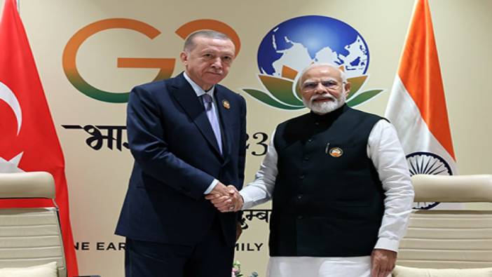 Erdoğan, Hindistan Başbakanı Modi'yi kabul etti