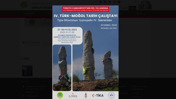 4. Türk-Moğol Çalıştayı  İstanbul Üniversitesi'nde gerçekleştirilecek