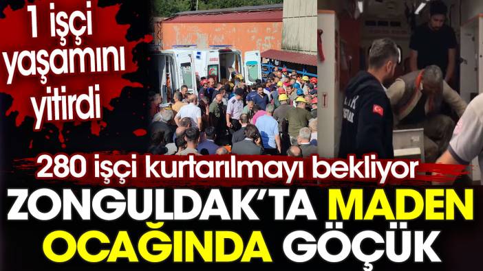 Zonguldak'ta maden ocağında göçük