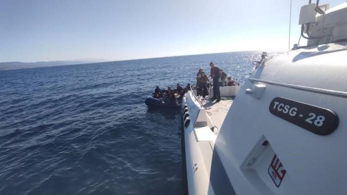 Ayvacık açıklarında 48 kaçak göçmen yakalandı
