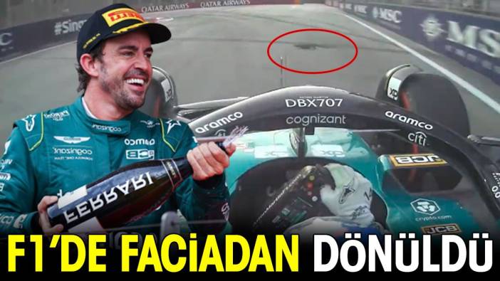 Formula 1 pistine yarış sırasında giren bukalemunu Alonso ezdi geçti